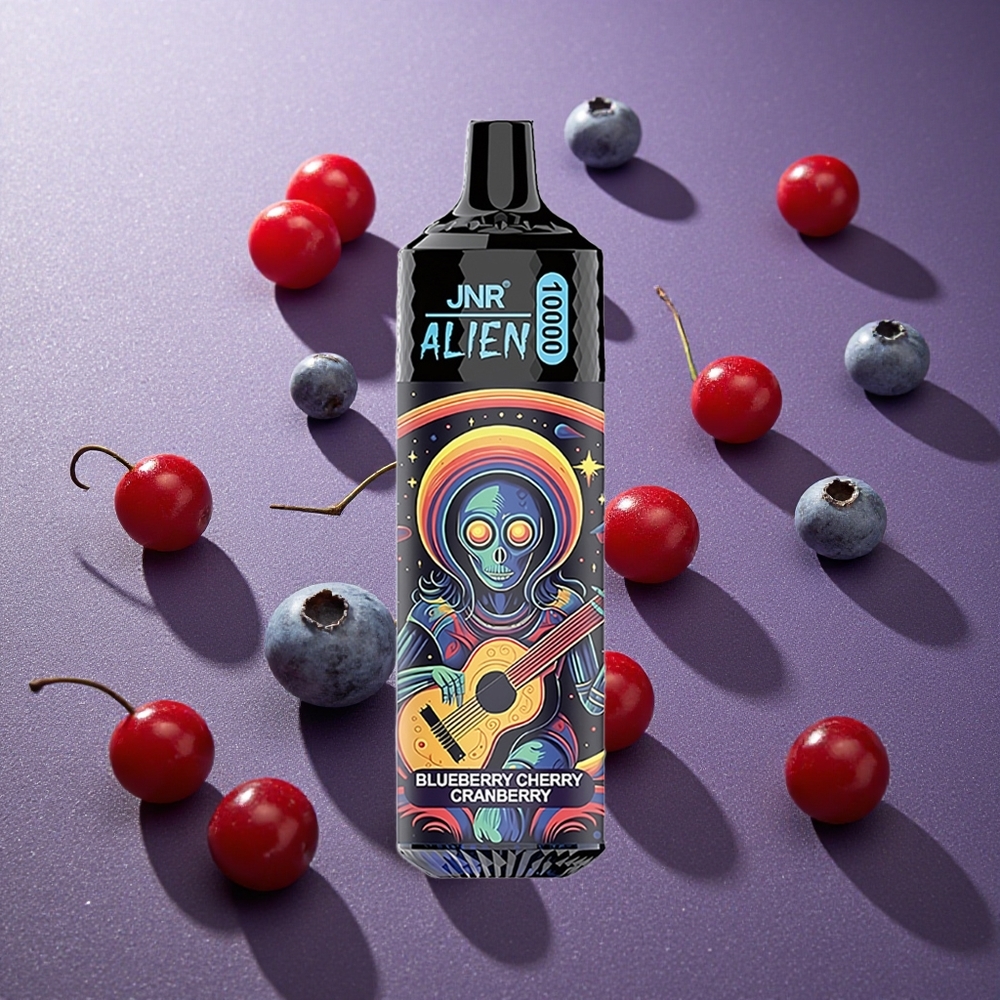 Blåbär Körsbär Tranbär JNR Alien 10000 Puffs 20ml E-vätska Type-C Snabb laddning Sverige grossist