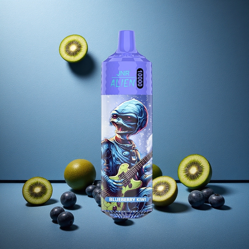 Blåbär Kiwi JNR Alien 10000 Puffs 850mAh 20ml E-liquid Sverige grossist