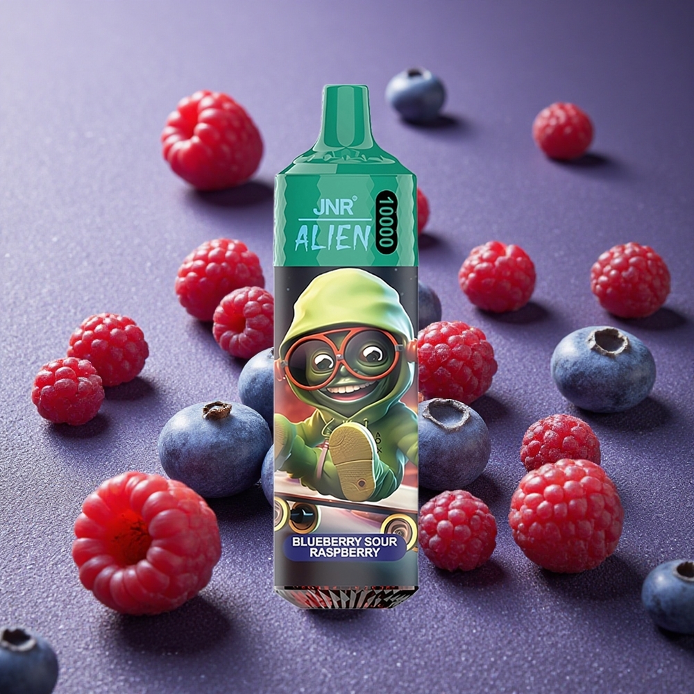 Blåbär Sur Hallon JNR Alien 10000 Puffs 20ml E-liquid 850mAh Battery Sverige grossist