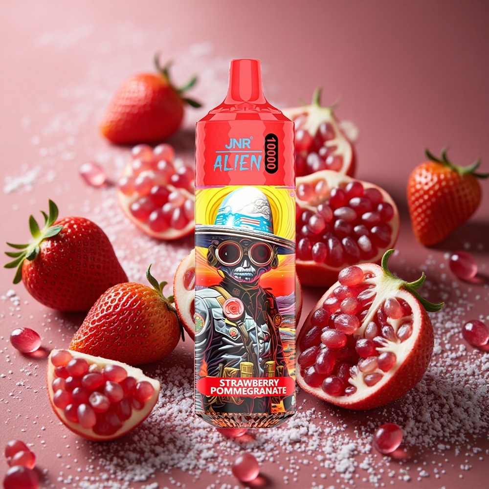 Jordgubb Granatäpple JNR Alien 10000 Puffs 850mAh 20ml E-liquid Sverige grossist