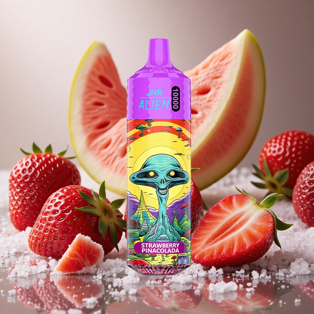 Jordgubb Pina Colada JNR Alien 10000 Puffs 850mAh Batteri Sverige grossist