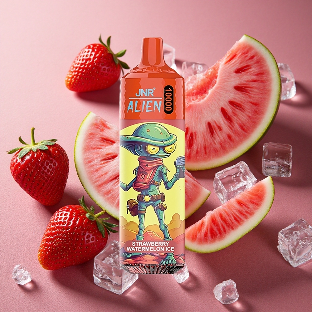 Jordgubb Vattenmelon Is JNR Alien 10000 Puffs 850mAh 20ml E-vätska Sverige grossist