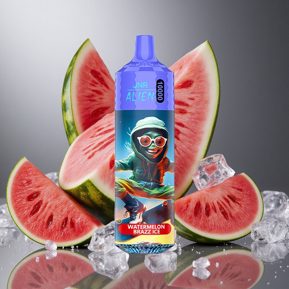 Vattenmelon Brazz Is JNR Alien 10000 Puffs 850mAh 20ml E-vätska Sverige grossist
