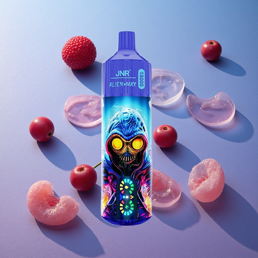 Blåbär Bubblegum JNR Alien Max 18000 Puffs Smart LED Display 850mAh Batteri Sverige grossist