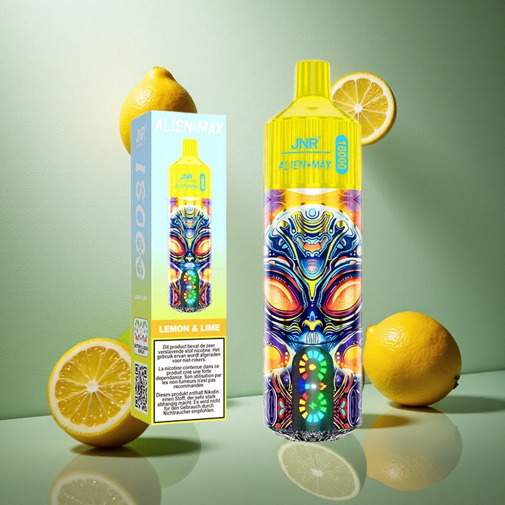 Citron & Lime JNR Alien Max 18000 Puffs Smart LED-display Dual Mesh Coil Sverige grossist