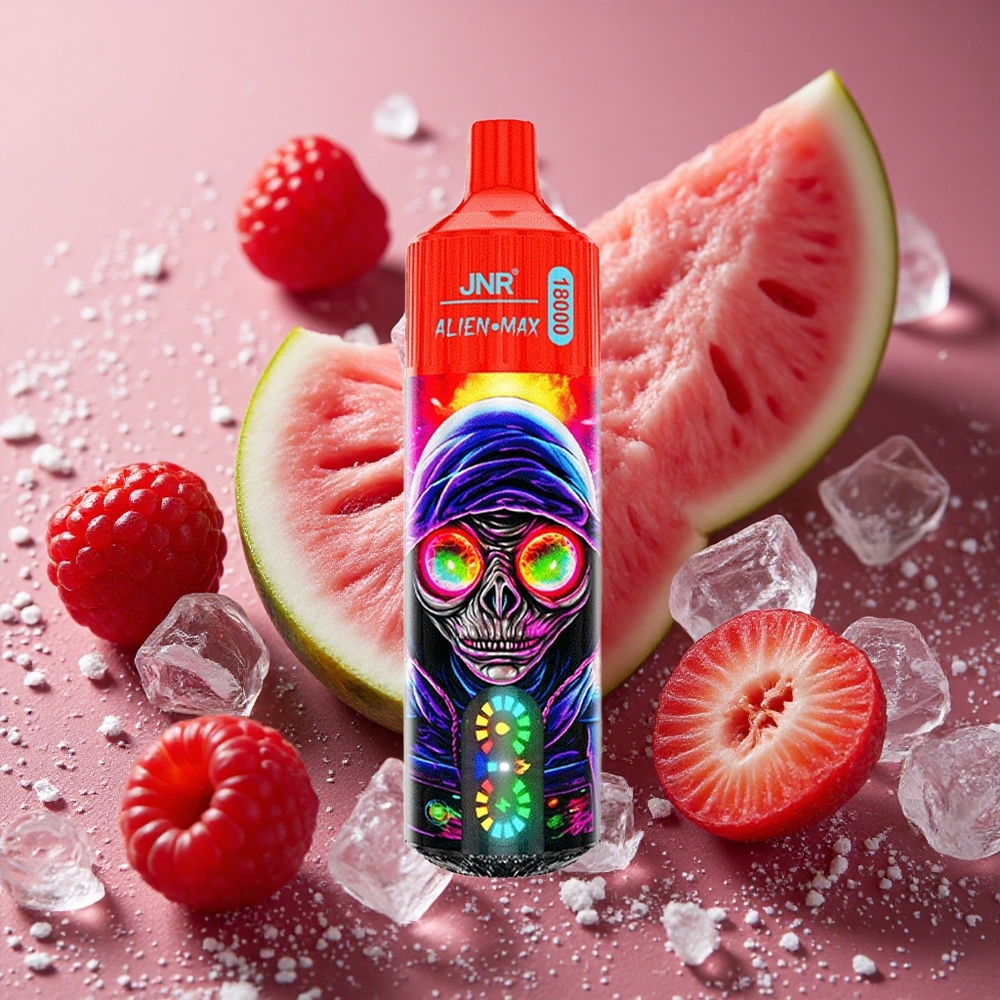 Hallon Vattenmelon Is JNR Alien Max 18000 Puffs Smart LED Display Typ-C Snabbladdning Sverige grossist