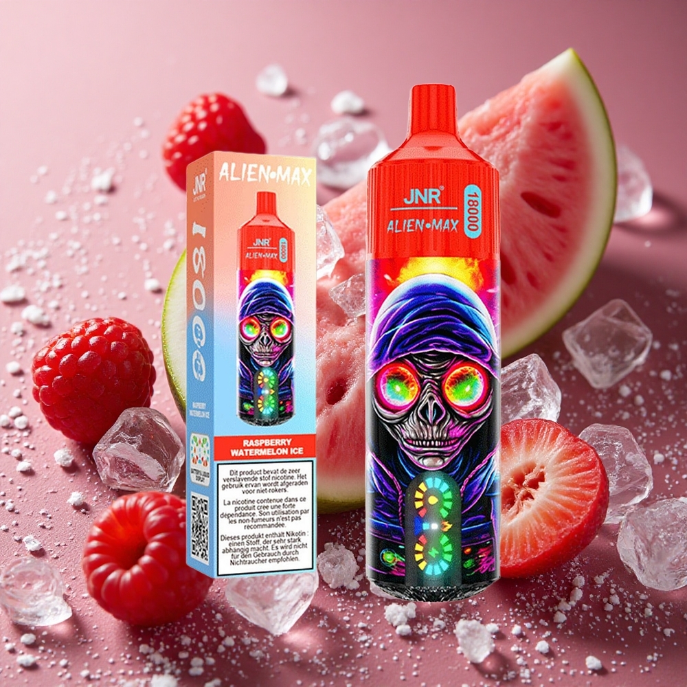 Hallon Vattenmelon Is JNR Alien Max 18000 Puffs Smart LED Display Typ-C Snabbladdning Sverige grossist