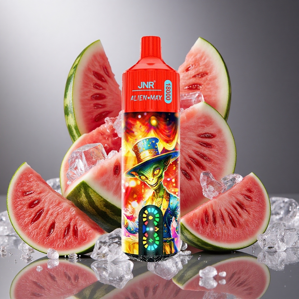 Vattenmelon Is JNR Alien Max 18000 Puffs Smart LED Display Dual Mesh Coil Sverige grossist