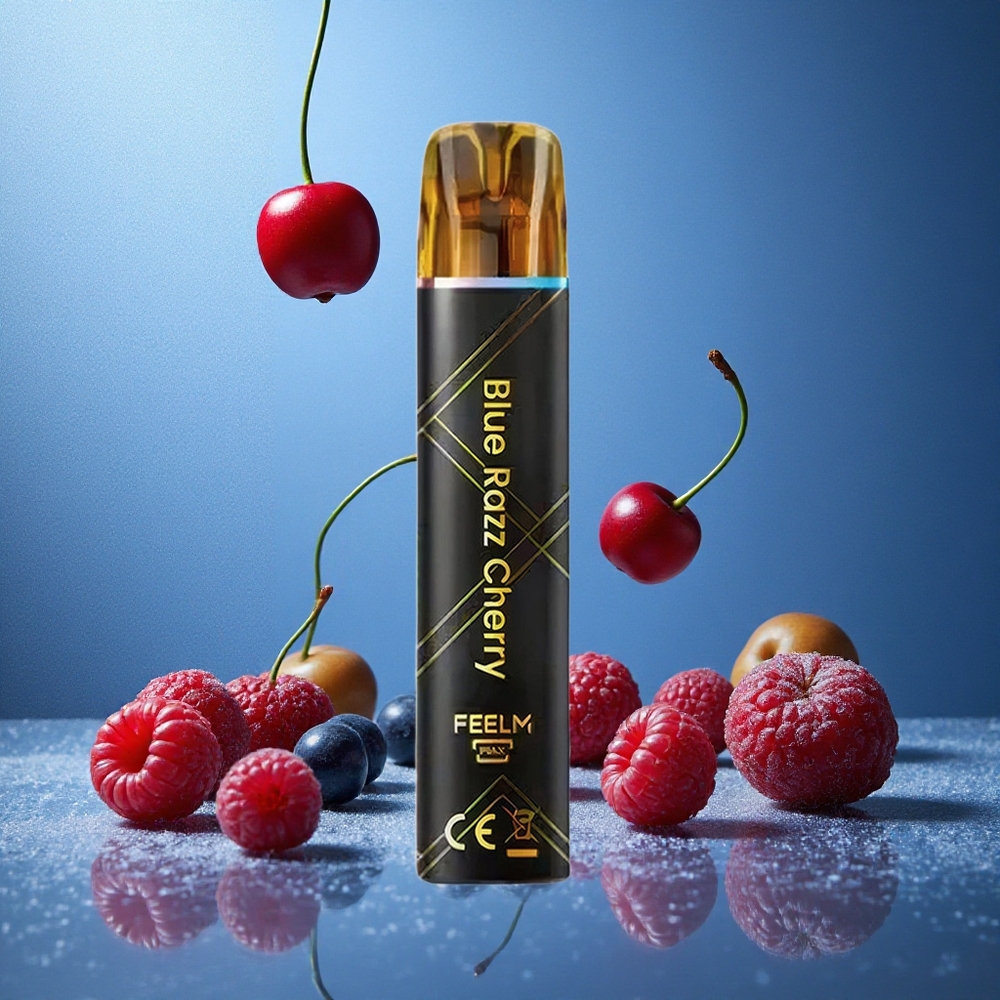 Blå Hallon & Körsbär JNR Black&Golden 800 Puffs 550mAh Sverige grossist