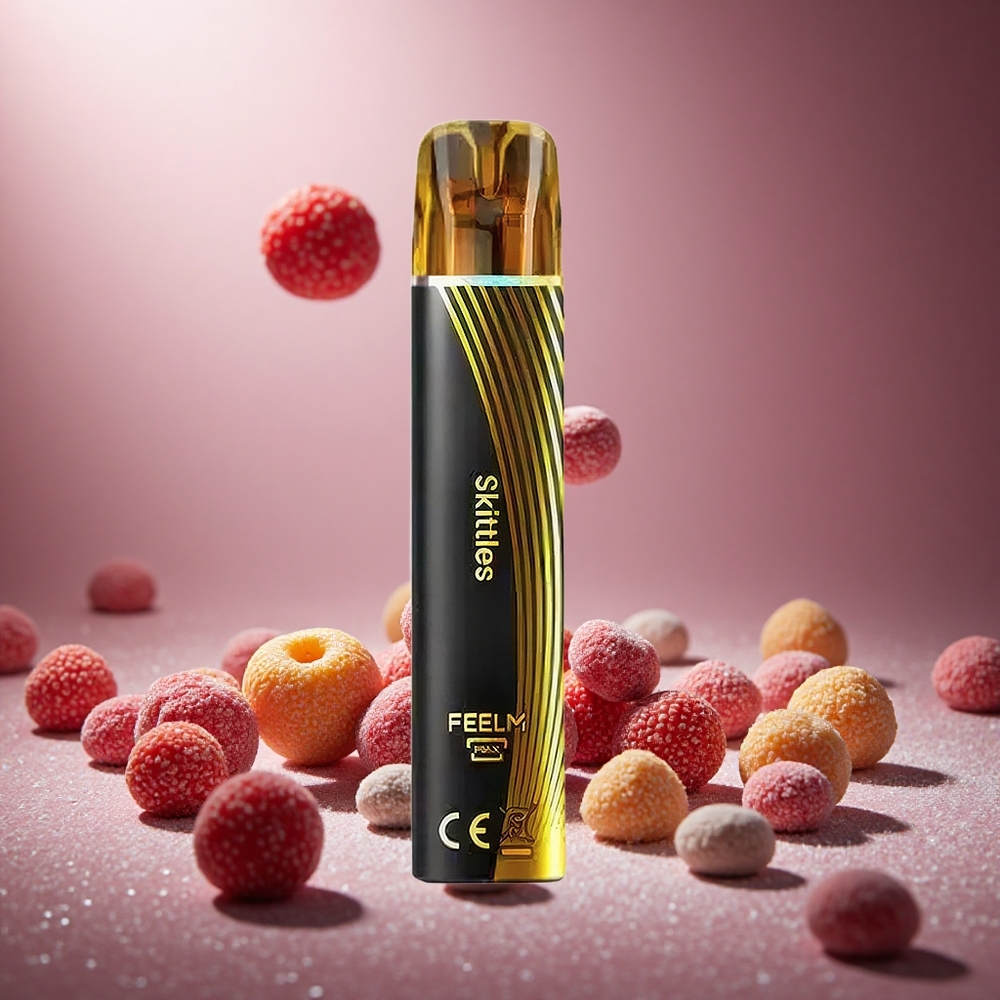 Skittles JNR Black&Golden 800 Puffs 550mAh Batterikapacitet Sverige grossist
