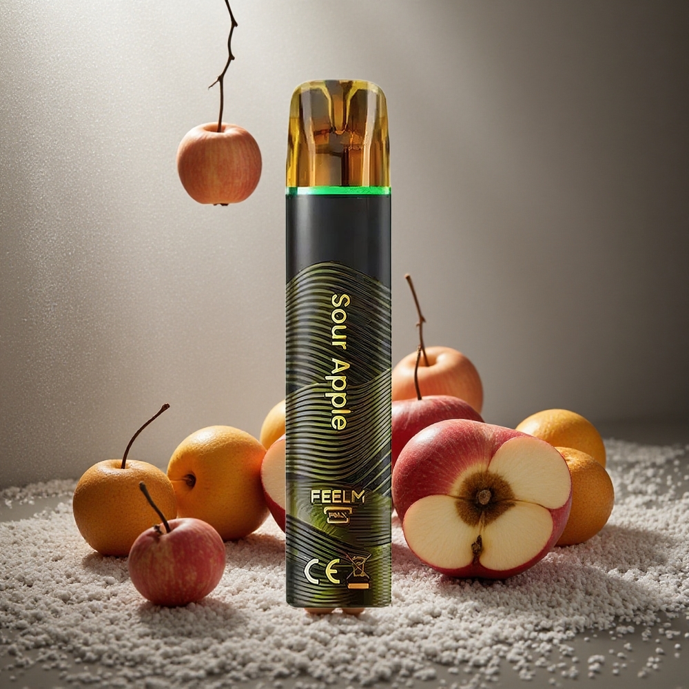 Suräpple JNR Black&Golden 800 Puffs 2ml E-Vätska Sverige grossist