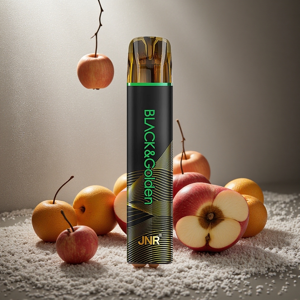 Suräpple JNR Black&Golden 800 Puffs 2ml E-Vätska Sverige grossist