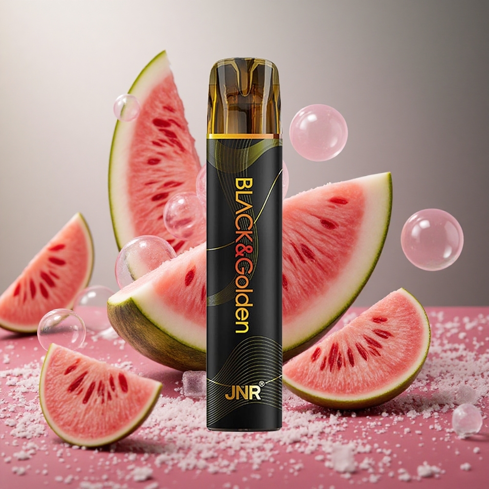 Vattenmelon Tuggummi JNR Black&Golden 800 Puffs 550mAh Batterikapacitet Sverige grossist