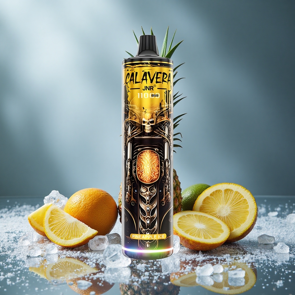 Ananas Is JNR Calavera 11000 Puffs 21ml E-Liquid Kapacitet 1.0ohm Mesh Coil Sverige grossist