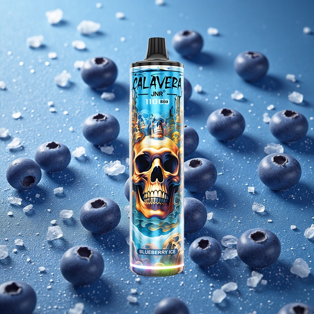 Blåbär Is JNR Calavera 11000 Puffs 21ml E-Liquid Kapacitet 850 mAh Batteri Sverige grossist