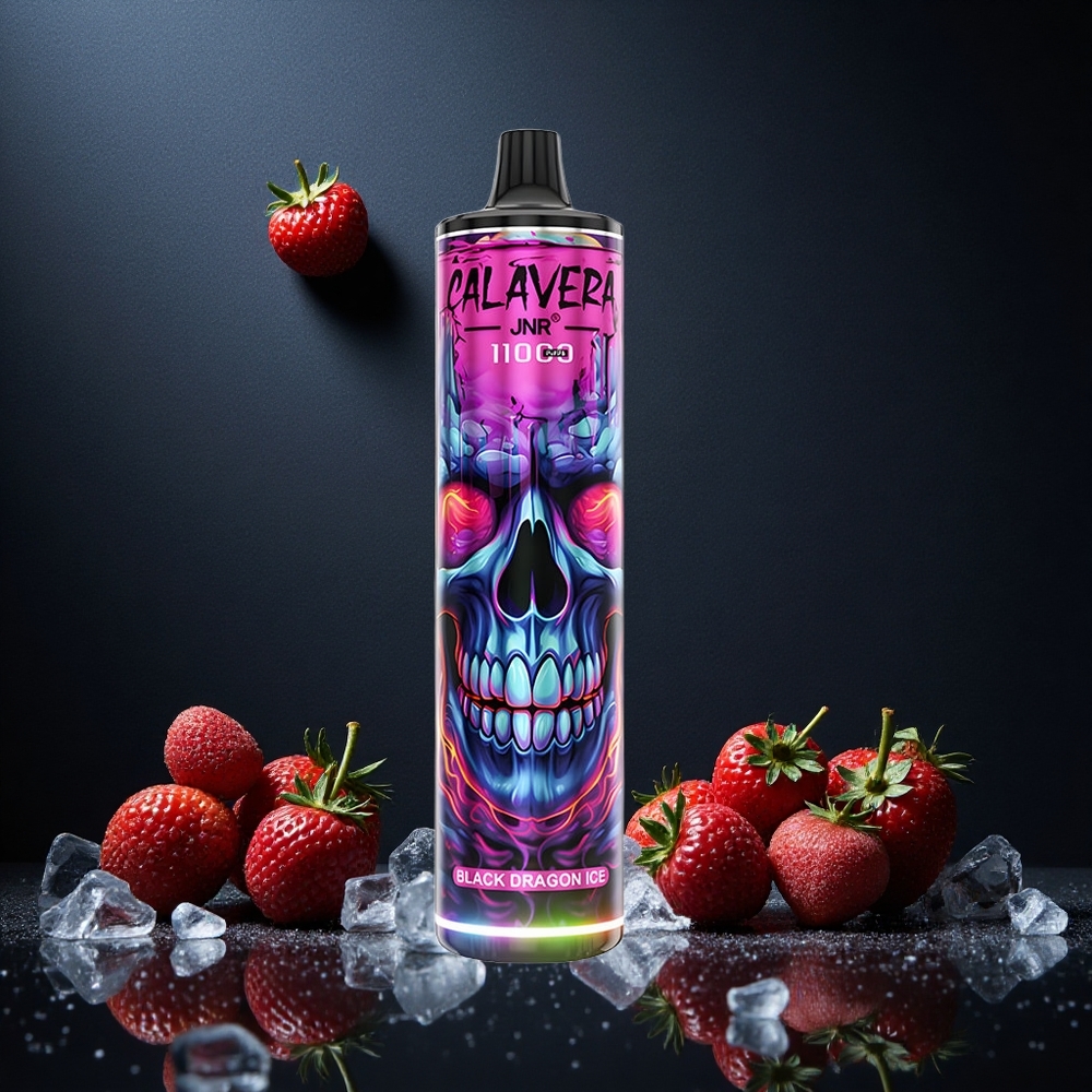 Svart Drake Is JNR Calavera 11000 Puffs 21ml E-Liquid 1.0ohm Mesh Coil Sverige grossist