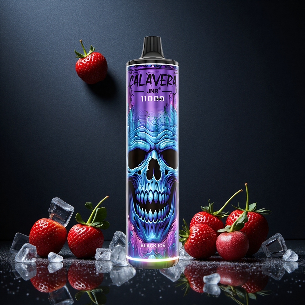 Svart Is JNR Calavera 11000 Puffs Typ-C-laddningsport 21ml E-vätska Sverige grossist