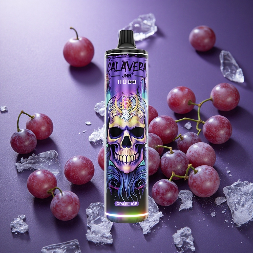 Vinbär Is JNR Calavera 11000 Puffs Engångs Vape Typ-C-laddningsport 850 mAh Batterikapacitet Sverige grossist