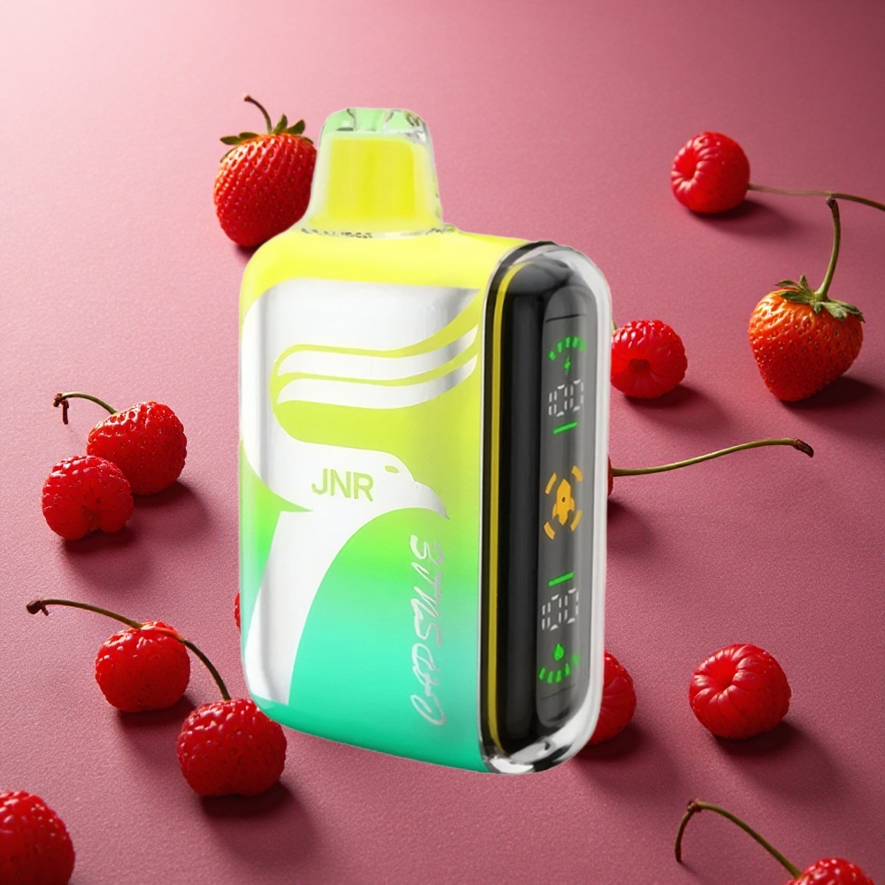 Jordgubb Hallon Körsbär JNR Capsule 15000 Puffs 850mAh Smart LED Display Sverige grossist