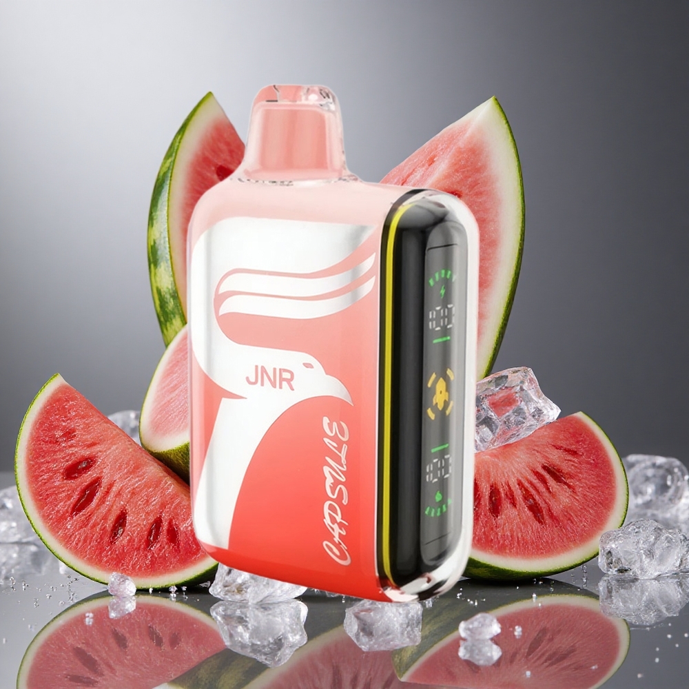 Vattenmelon Brazz Is JNR Capsule 15000 Puffs 850mAh Smart LED Display Sverige grossist