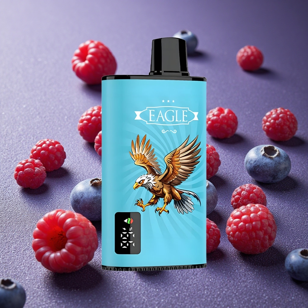 Blåbär Sur Hallon JNR EAGLE Smart 23000 Puffs Justerbar Luftflöde Digital Skärm Sverige grossist