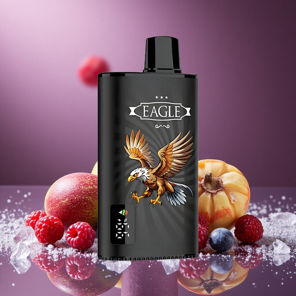 Svartvinbär Mango Is JNR EAGLE Smart 23000 Puffs Digital Skärm Justerbar Luftflöde Sverige grossist