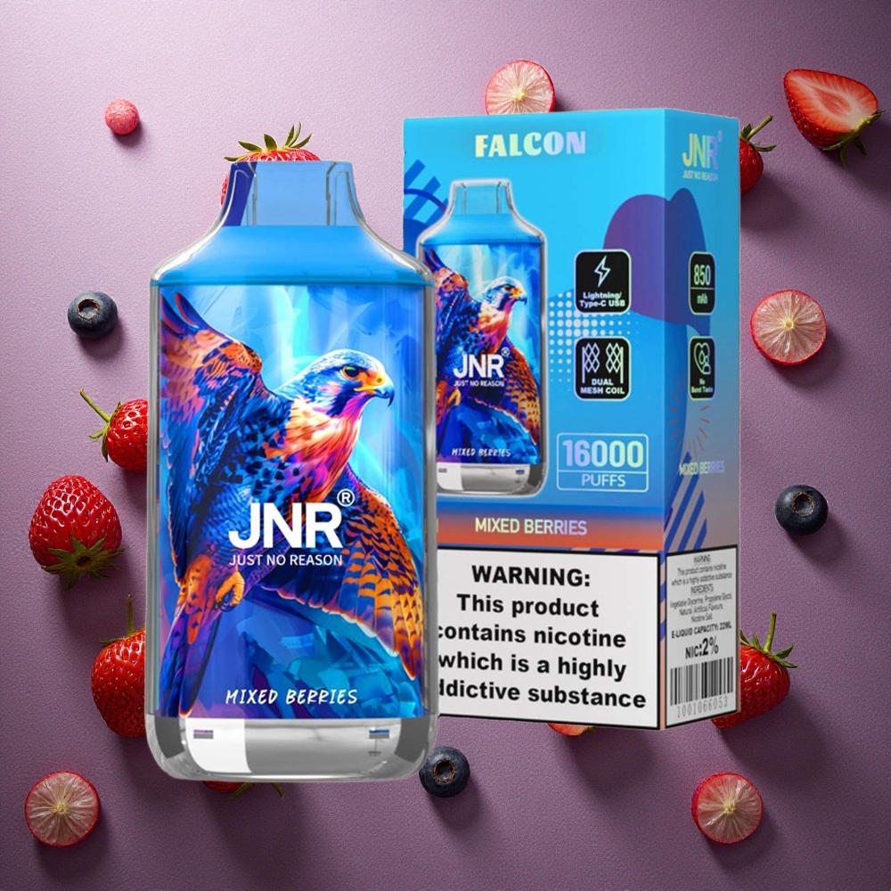Blandade Bär JNR Falcon 16000 Puffs 22ml Smart LED Sverige grossist