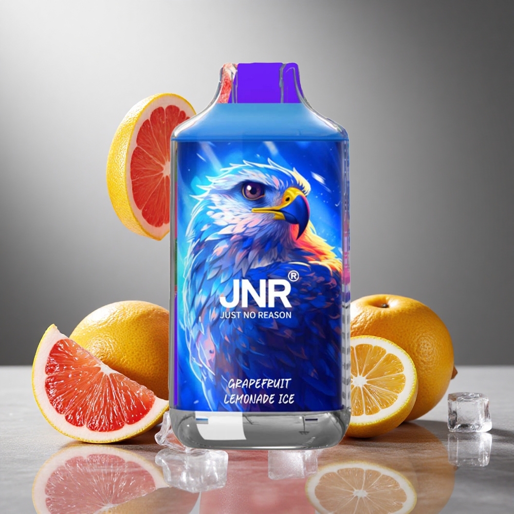 Grapefrukt Lemonad Is JNR Falcon 16000 Puffs Dual Mesh Coil Smart LED Display Sverige grossist