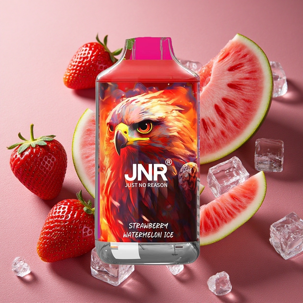 Jordgubb Vattenmelon Is JNR Falcon 16000 Puffs 22ml Smart LED Display Sverige grossist