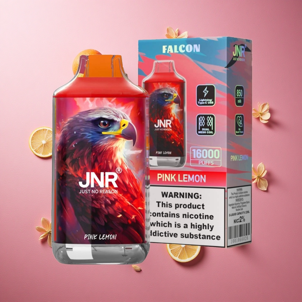 Rosa Citron JNR Falcon 16000 Puffs 850 mAh 22ml Sverige grossist