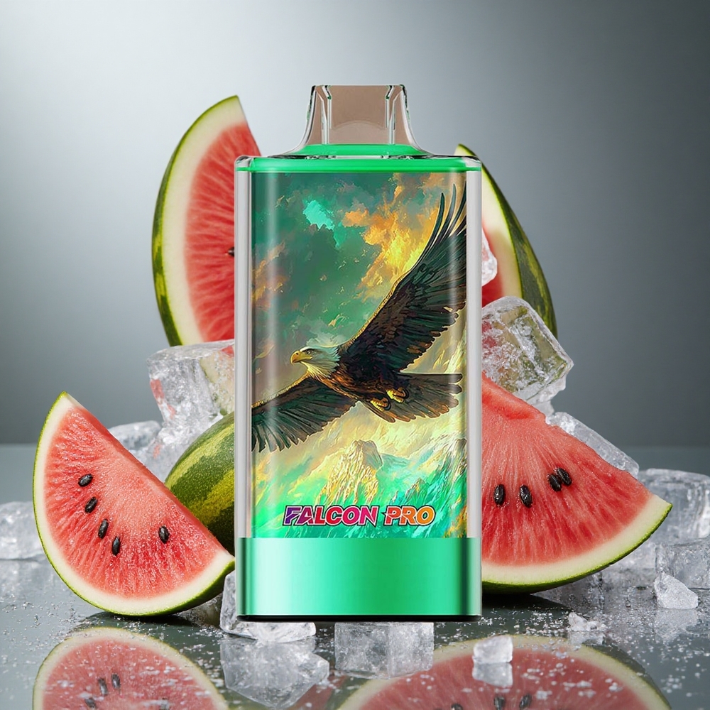 Kiwi Vattenmelon Is JNR Falcon Pro 28000 Engångs Vape 28000 Puffs Smart Display Sverige grossist