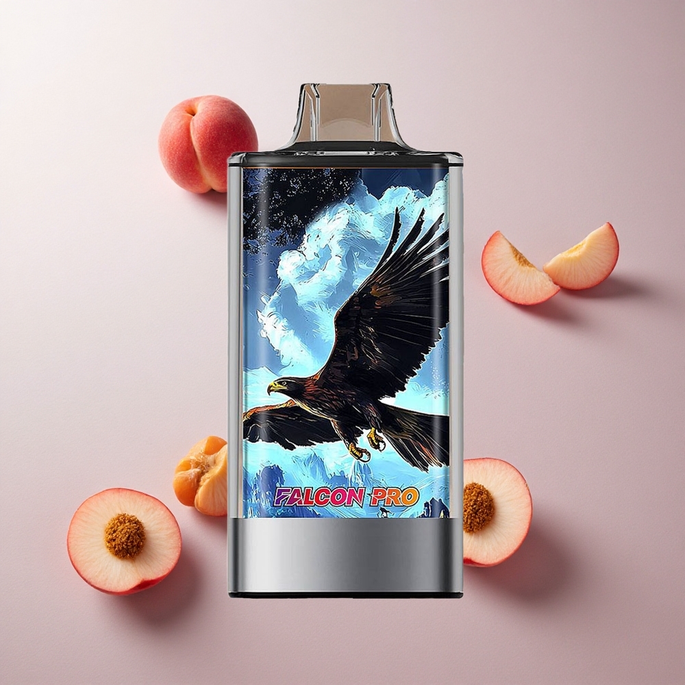 Vit Persika Hallon JNR Falcon Pro 28000 30ml Förfylld Kapacitet 950mAh Batteri Sverige grossist