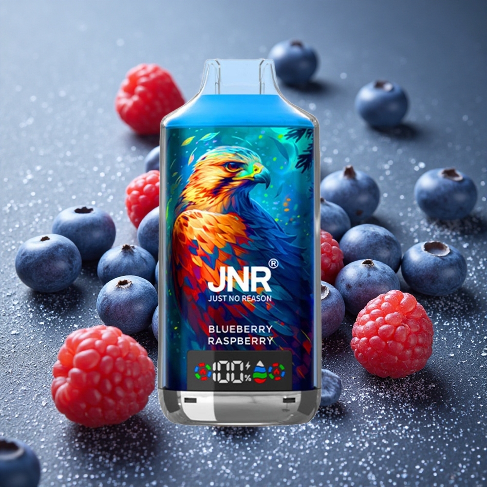 Blåbär Hallon JNR Falcon X 18000 Puffs 24ml Digital Display Sverige grossist