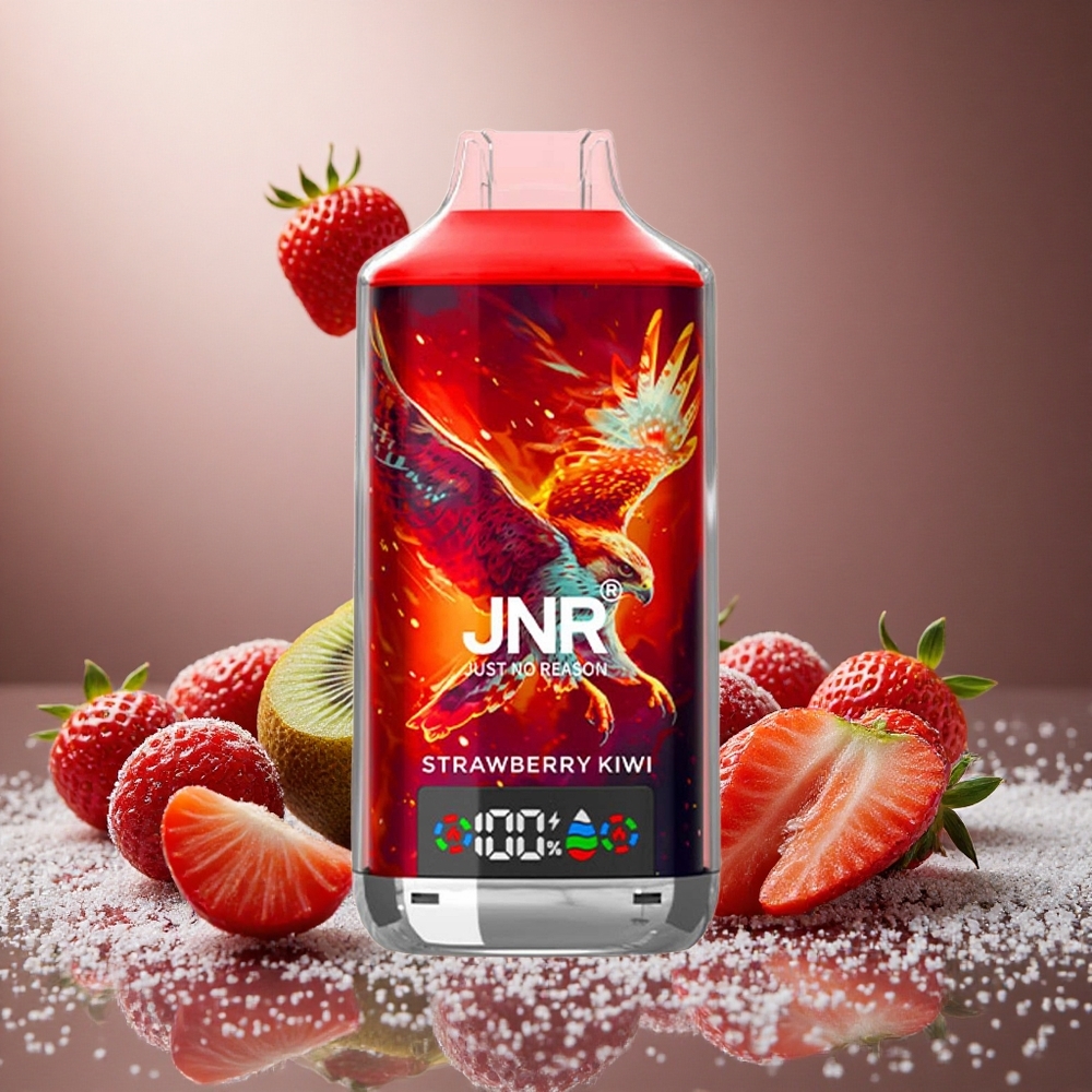 Jordgubbe Kiwi JNR Falcon X 18000 Puffs 24ml Digital Display Sverige grossist