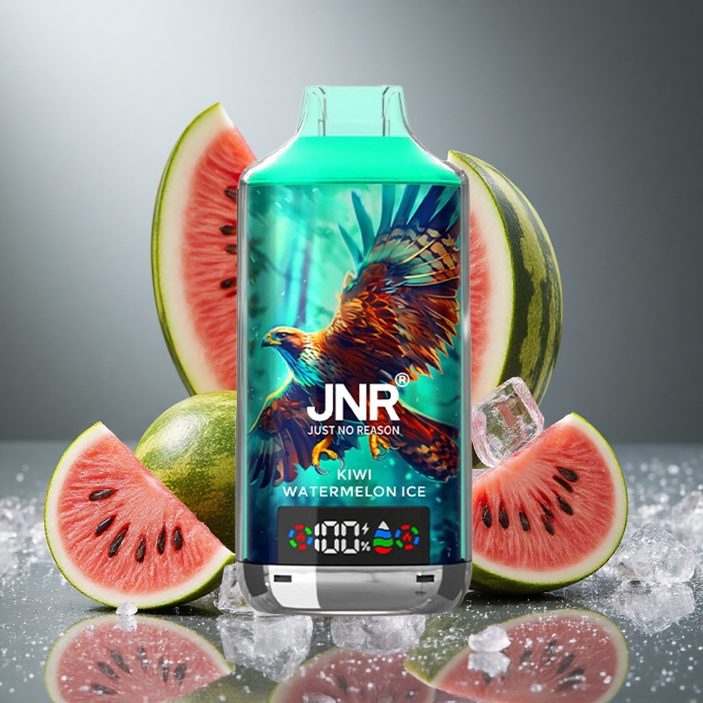 Kiwi Vattenmelon is JNR Falcon X 18000 Puffs 24ml Dual Mesh Coil Sverige grossist