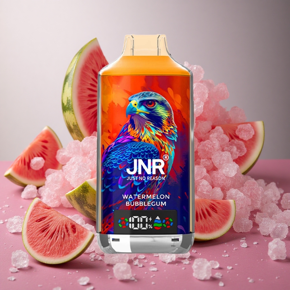 Vattenmelon Tuggummi JNR Falcon X 18000 Puffs 24ml Digital Display Sverige grossist