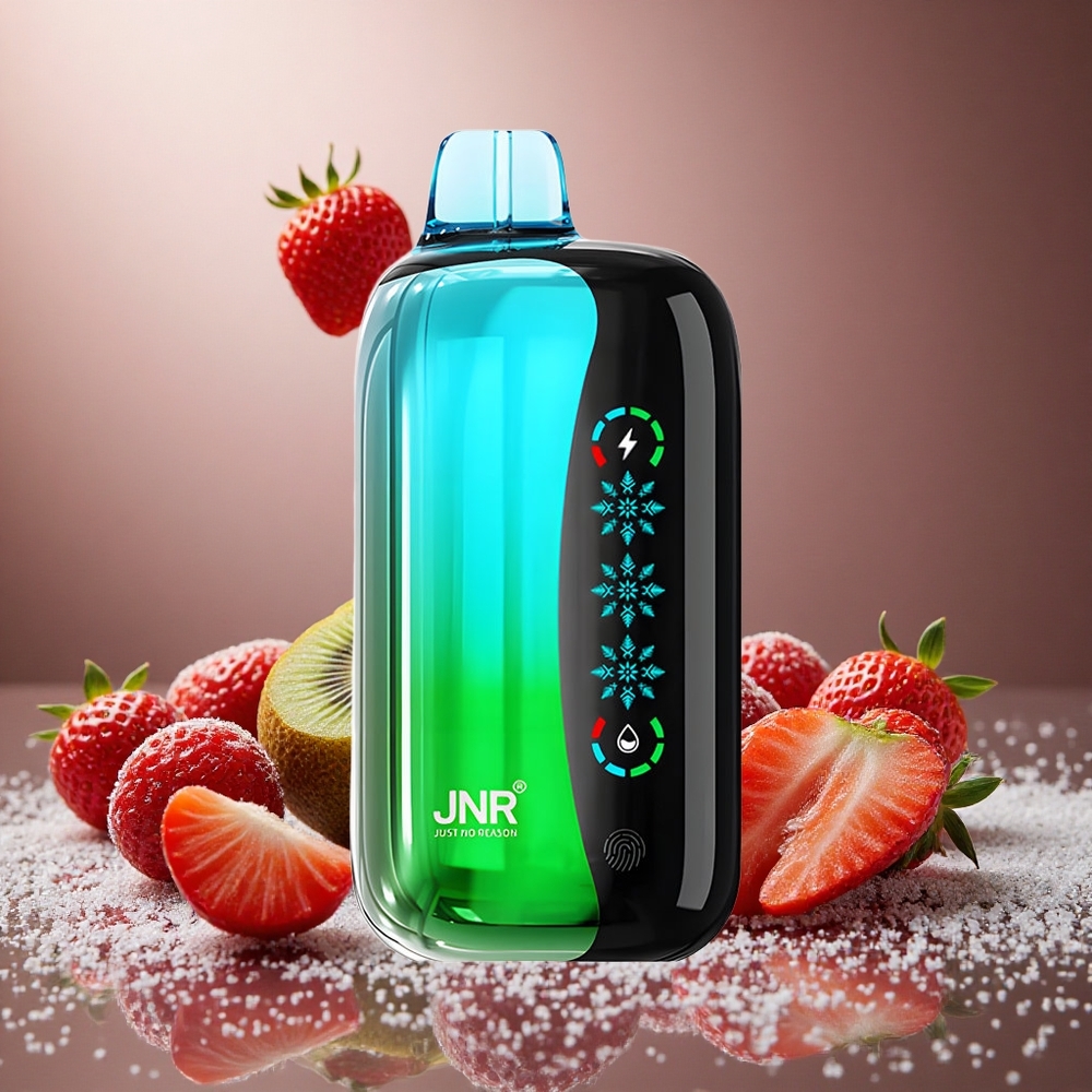 Jordgubbe Kiwi JNR Flex Ice 21000 Puffs Ice Adjustable Touch Screen Sverige grossist