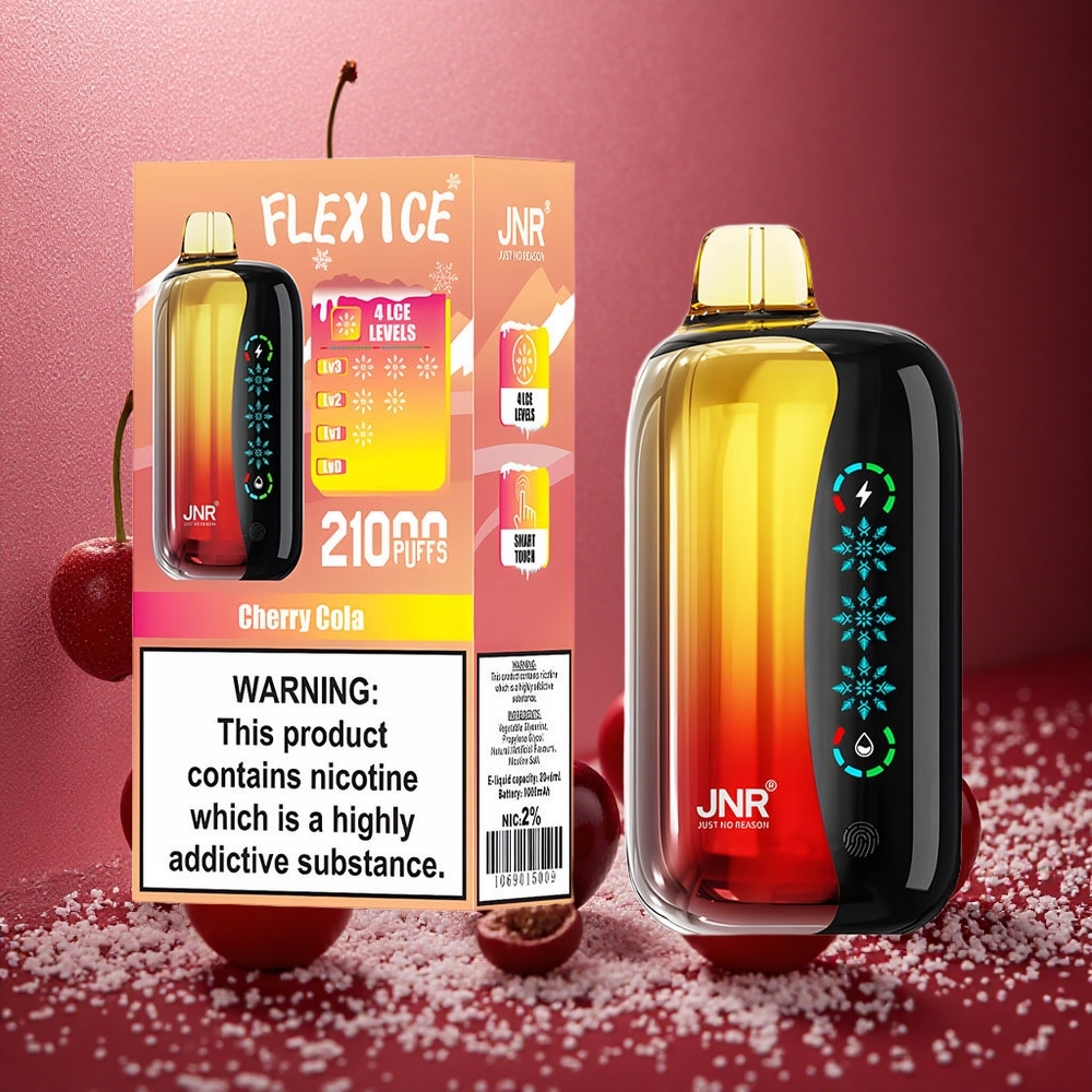 Körsbär Cola JNR Flex Ice 21000 Puffs Justerbar Luftflöde Sverige grossist