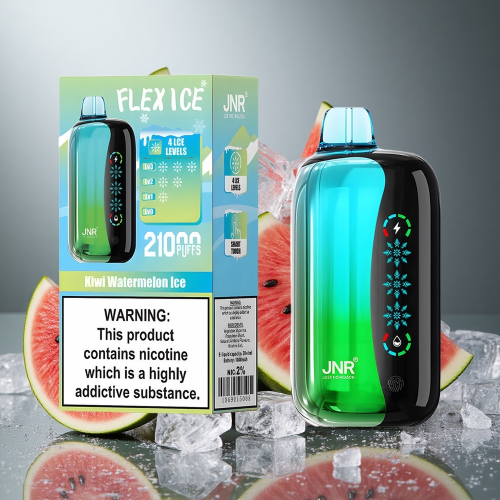Kiwi Vattenmelon Is JNR Flex Ice 21000 Puffs Sverige grossist