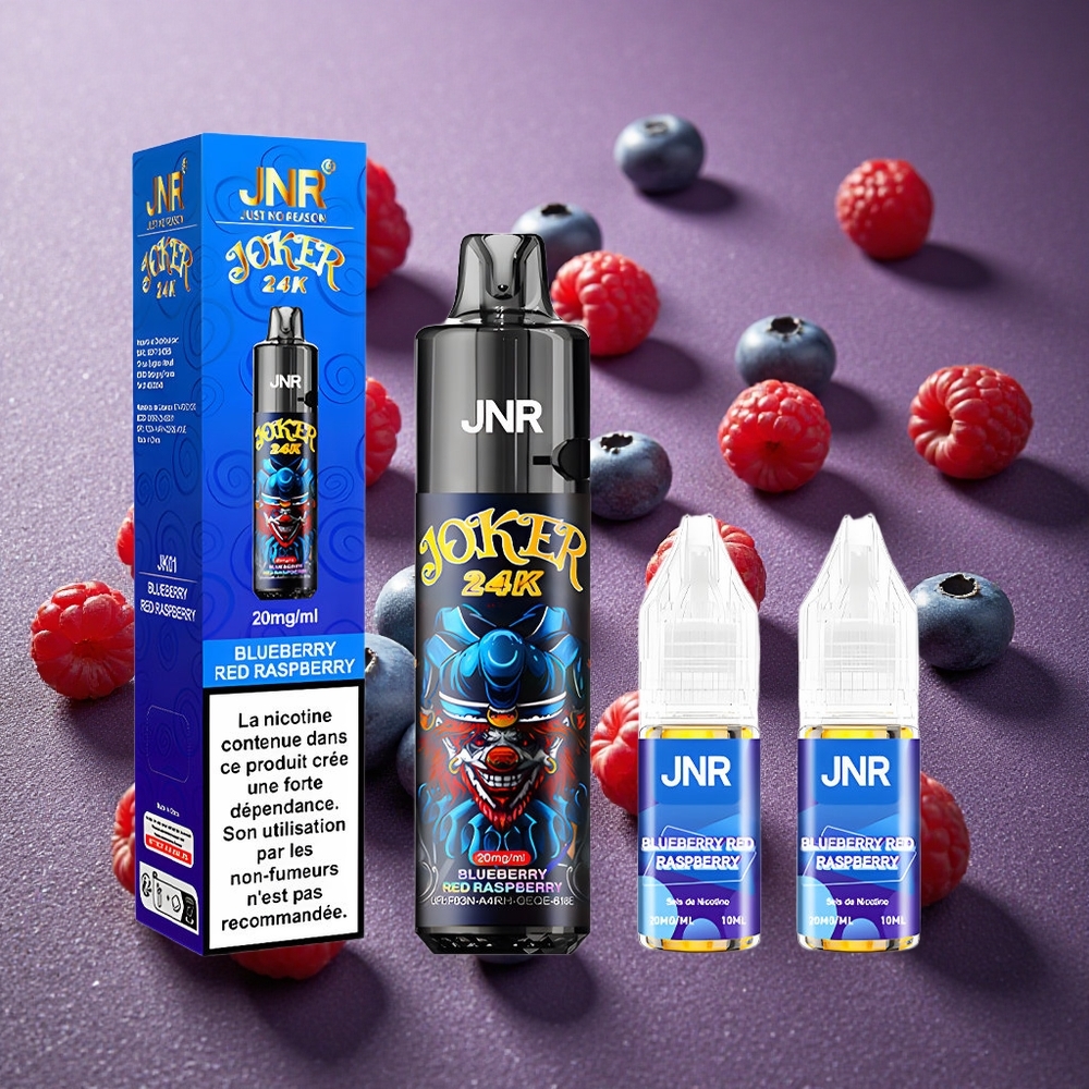 Blåbär Röd Hallon JNR Joker 24000 Puffs 800mAh Batteri Sverige grossist
