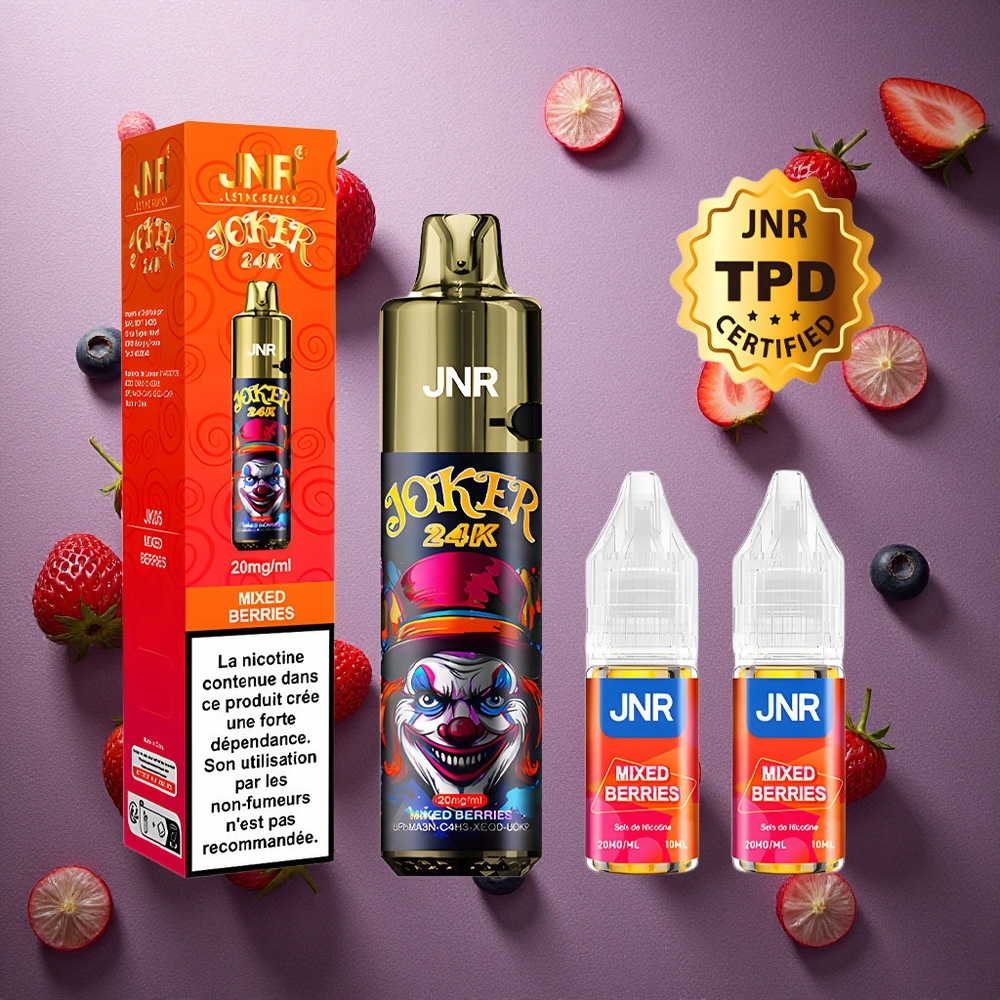 Blandade Bär JNR Joker 24K Puffs 24000 Puffs 800mAh Batteri Sverige grossist