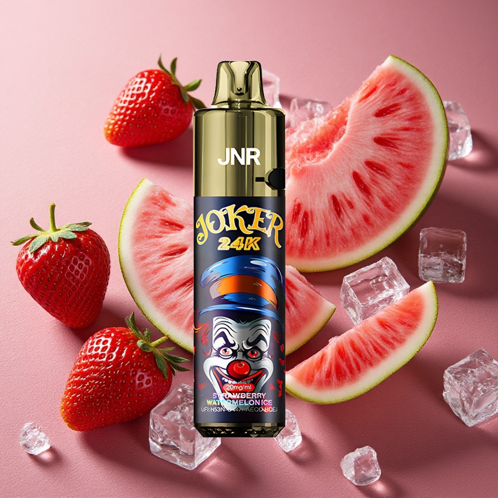 Jordgubb Vattenmelon Is JNR Joker 24K 24000 Puffs 2% Nikotin 800mAh Batteri Sverige grossist