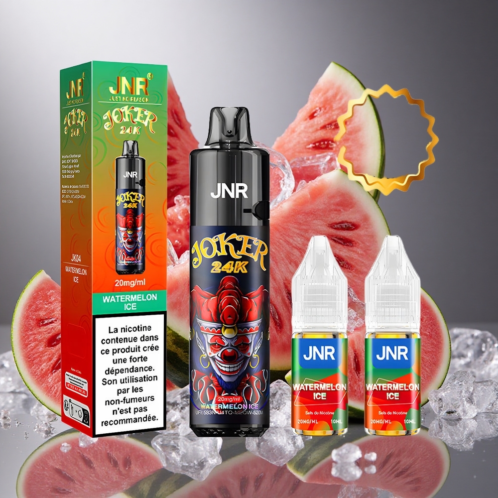 Vattenmelon Is JNR Joker 24K Puffs 2% Nikotin 800mAh Sverige grossist