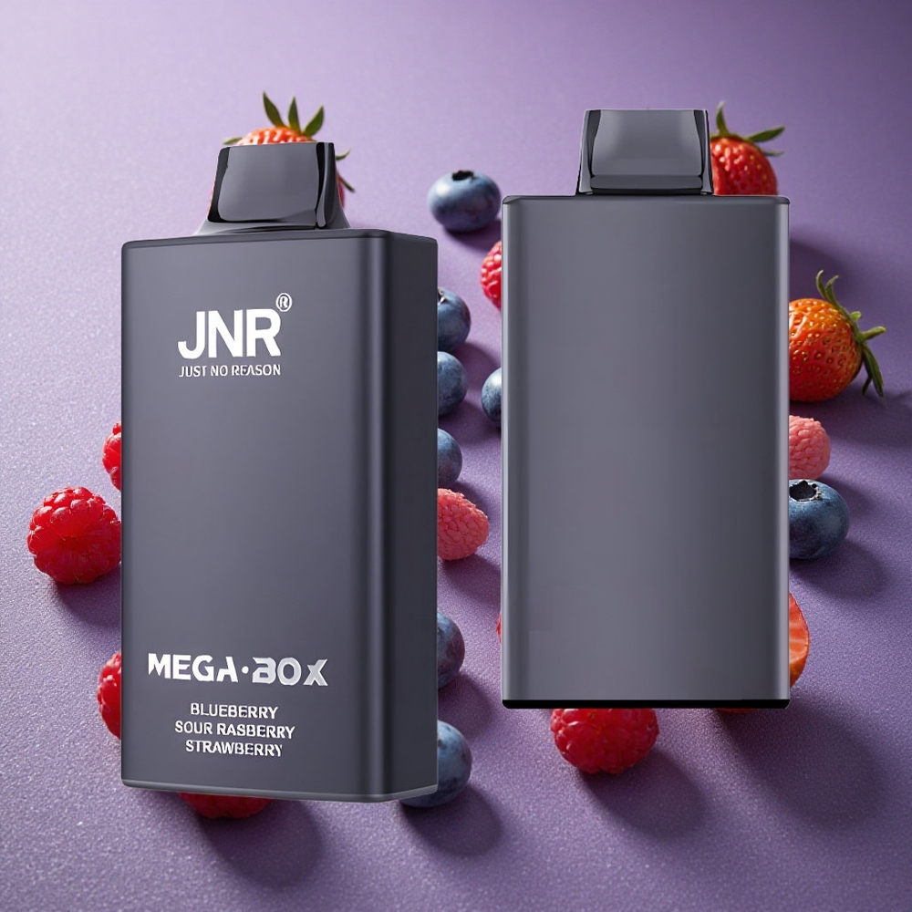 Blåbär Sur Hallon Jordgubb JNR Mega Box 25000 Puffs Typ-C Snabbladdning Sverige grossist
