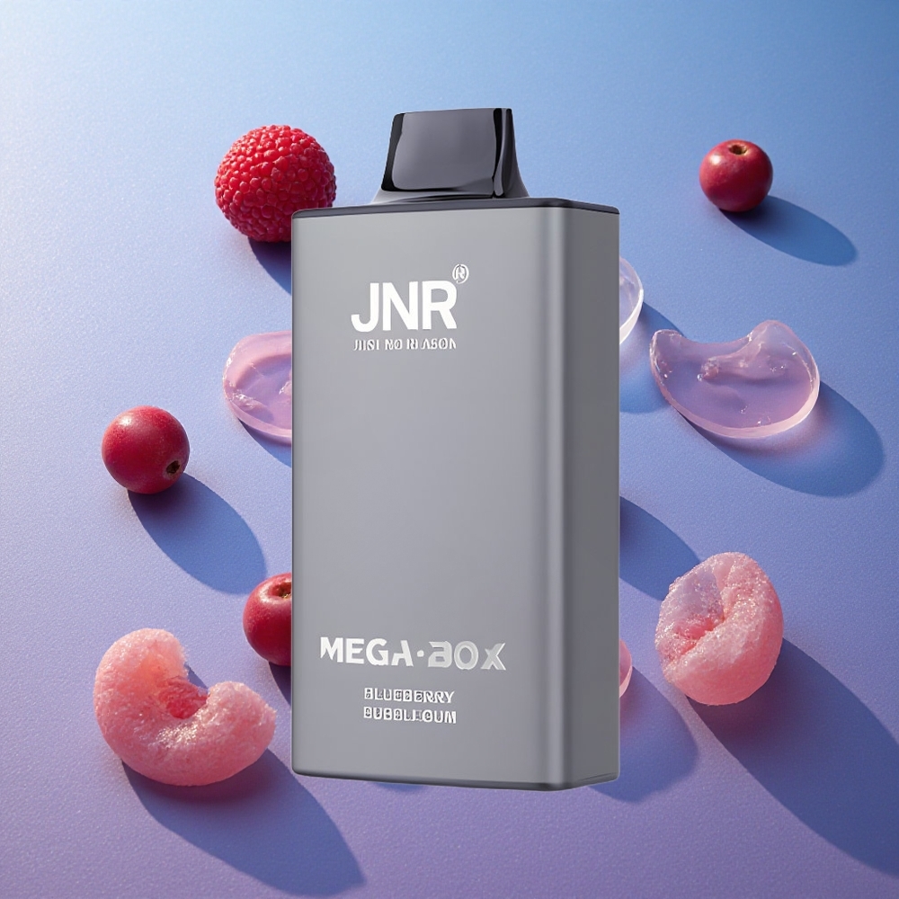 Blåbär Tuggummi JNR Mega Box 25000 Puffs 30ml E-vätska Kapacitet Sverige grossist