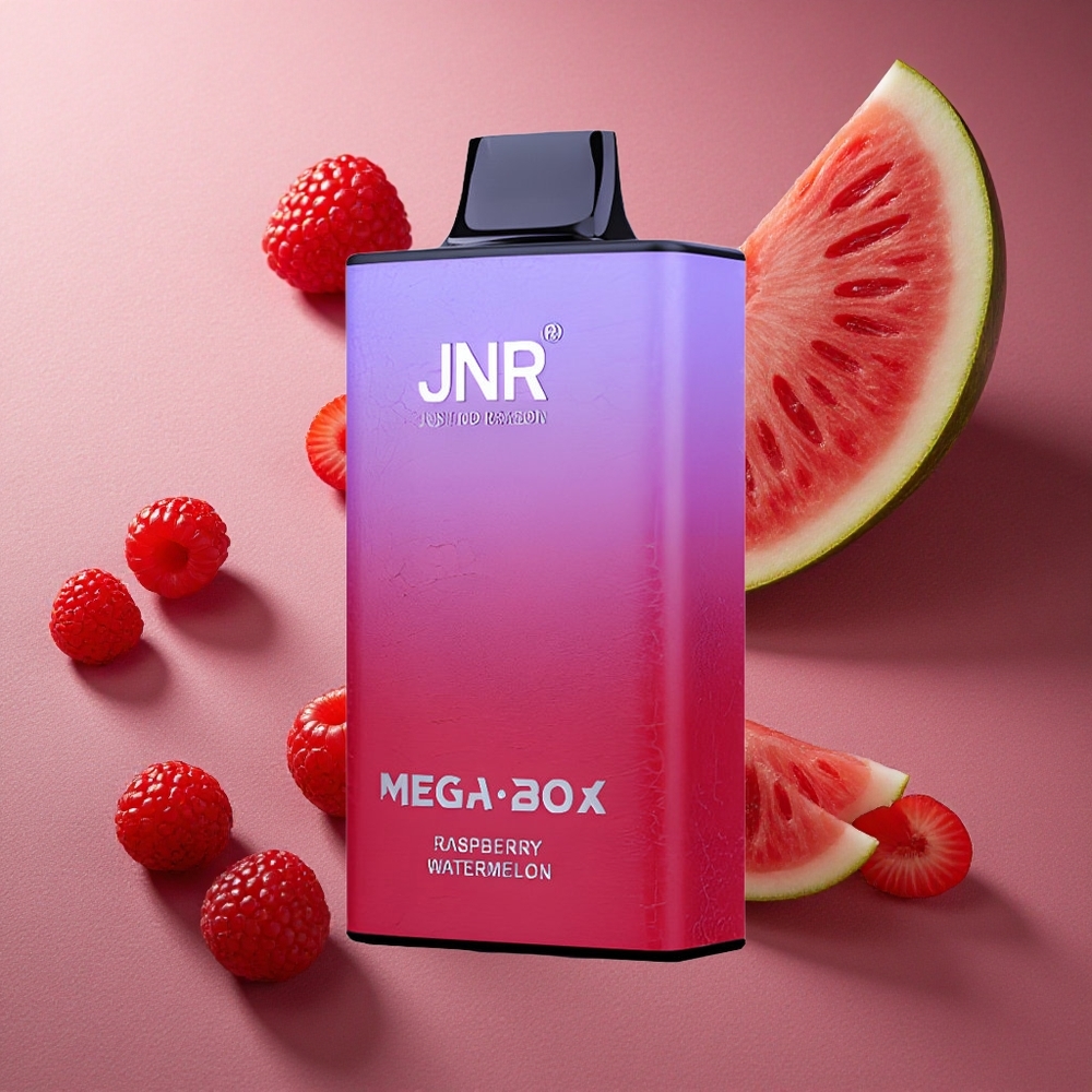 Hallon Vattenmelon JNR Mega Box 25000 Puffs 30ml E-vätska Dual Mesh Coil Sverige grossist