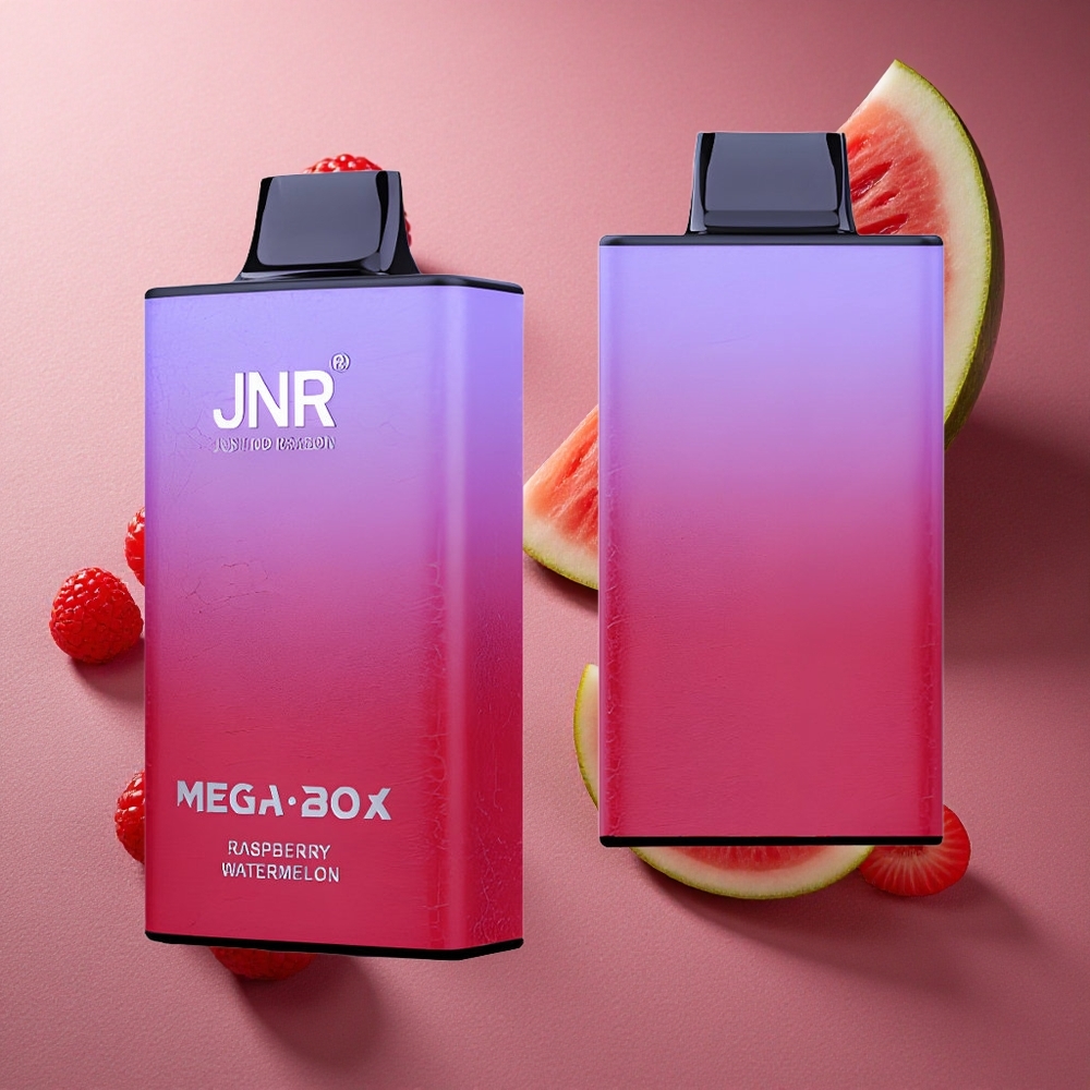 Hallon Vattenmelon JNR Mega Box 25000 Puffs 30ml E-vätska Dual Mesh Coil Sverige grossist