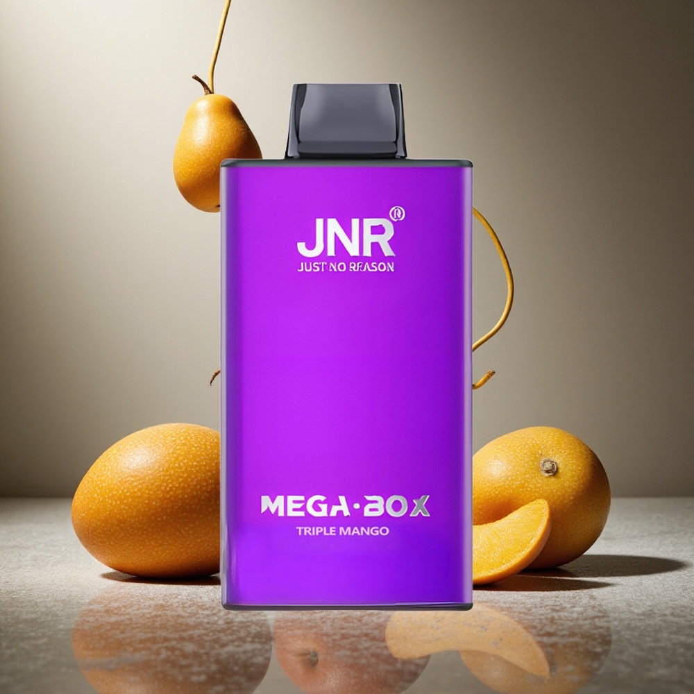 Trippel Mango JNR Mega Box 25000 Puffs 30ml E-vätska Dual Mesh Coil Sverige grossist