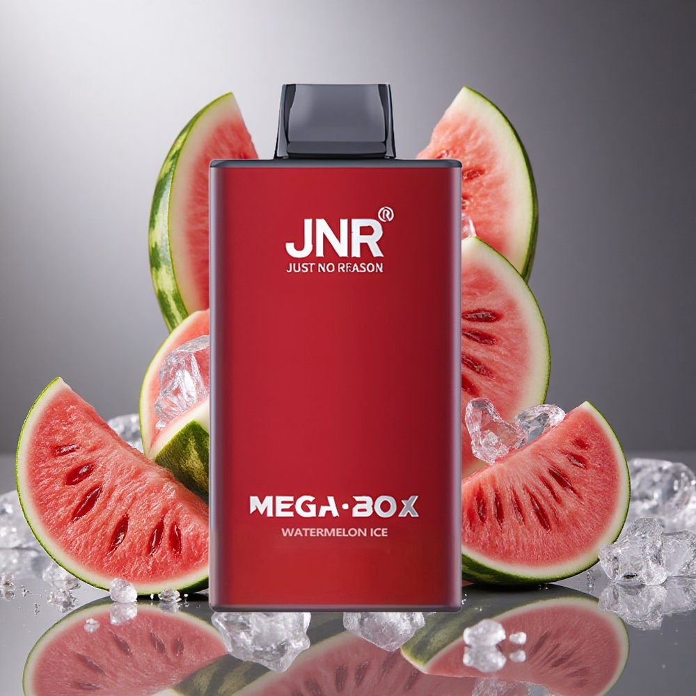 Vattenmelon Is JNR Mega Box 25000 Puffs 30ml E-vätska Dual Mesh Coil Sverige grossist
