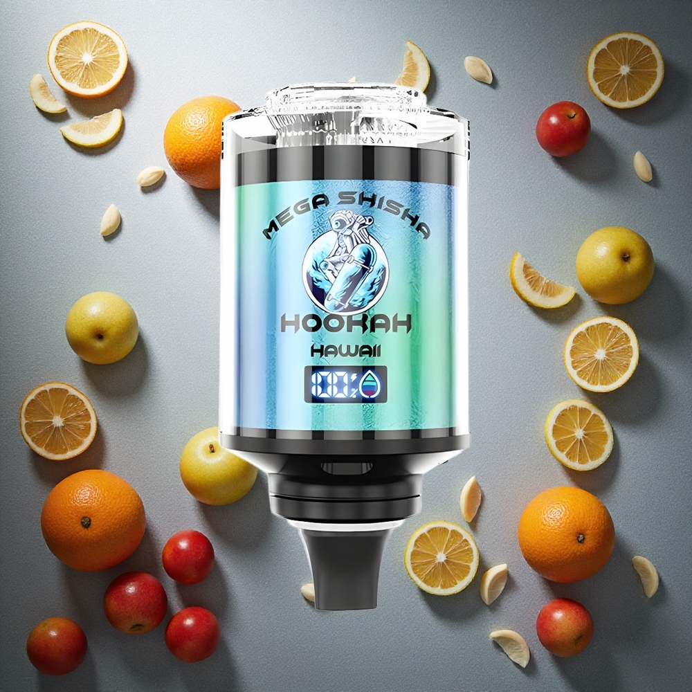 Hawaii JNR Mega Shisha Hookah 100 000 Puffs 60ml e-vätska kapacitet Sverige grossist